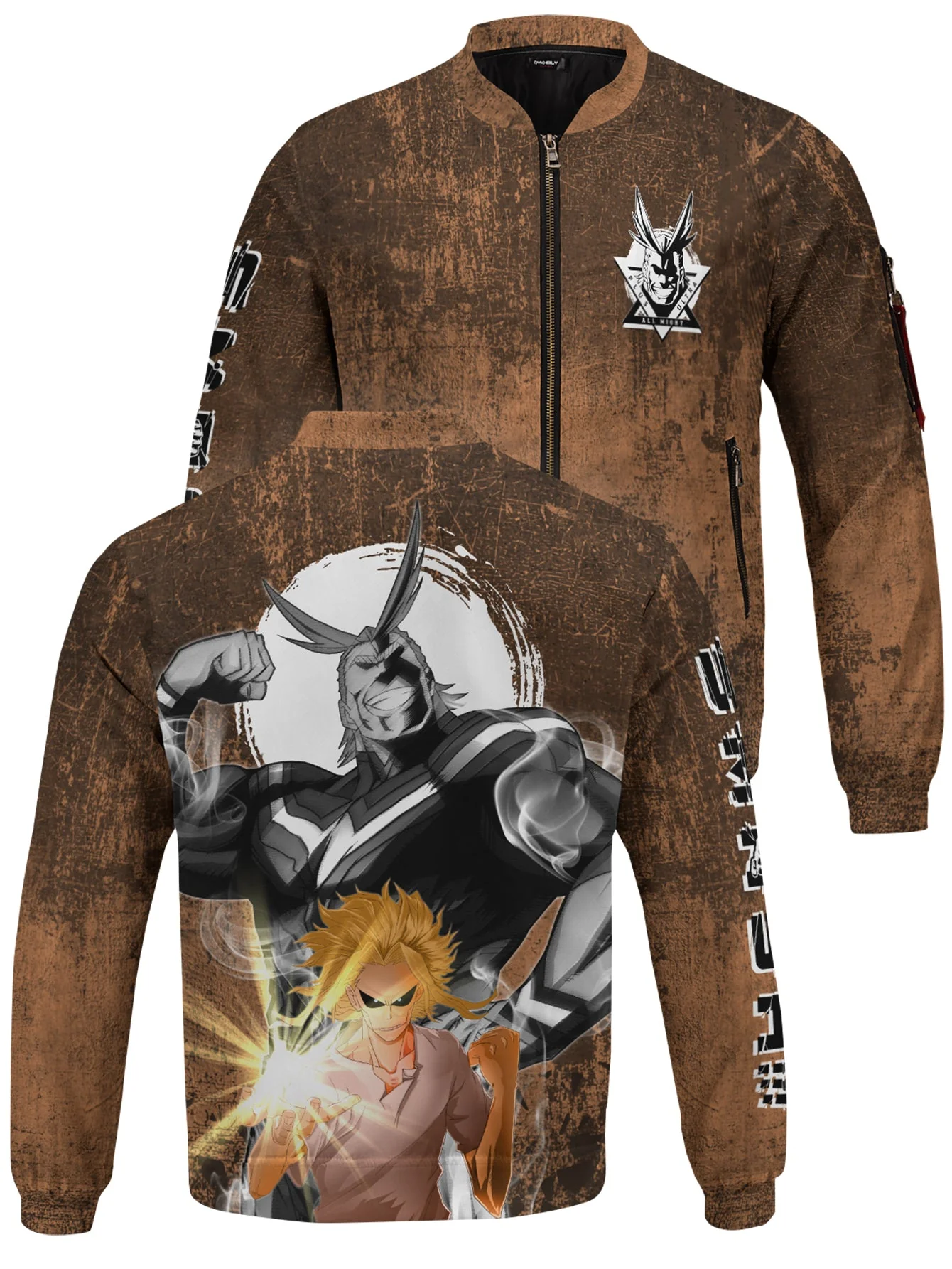 All Might Spirit Bomber Jacket - necksoother