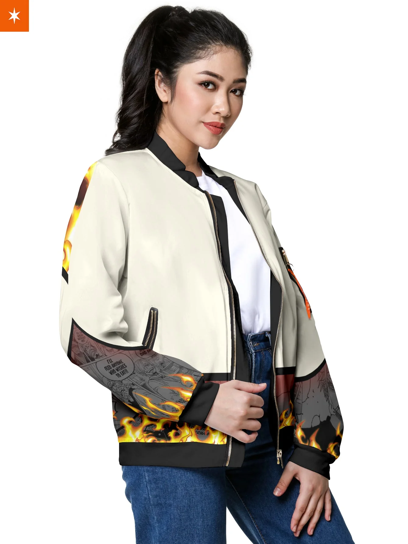 Black Leg Sheath Bomber Jacket - necksoother