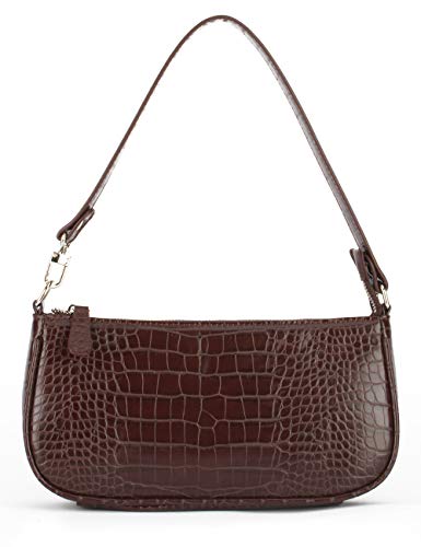 Bag Crocodile Effect Retro Faux Leather Classic Clutch Shoulder Purse Handbag for Women - necksoother