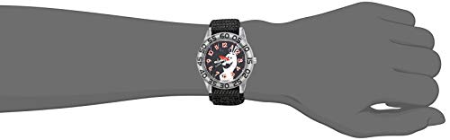 Disney Frozen Kids' Plastic Time Teacher Analog Quartz Nylon Strap Watch - necksoother
