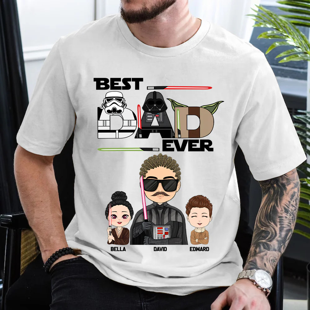 Personalized Best Dad Ever Shirt Gift For Dad - Custom Father's Day Gift vr3 - necksoother