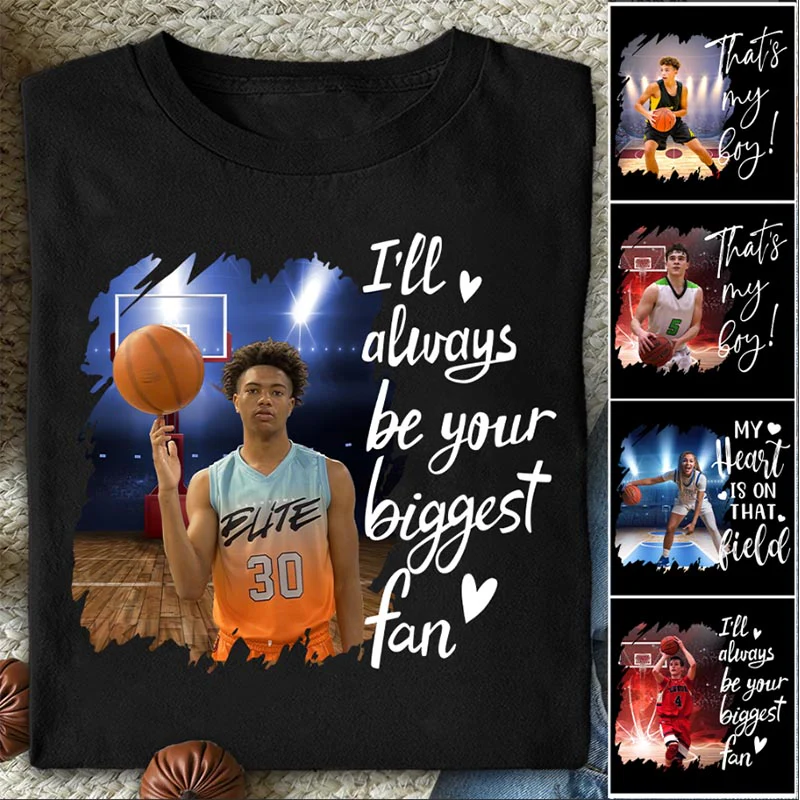 Custom Photo Basketball GameDay Shirt Gift For Basketball Lovers - Personalized Gift For Basketball Player - necksoother