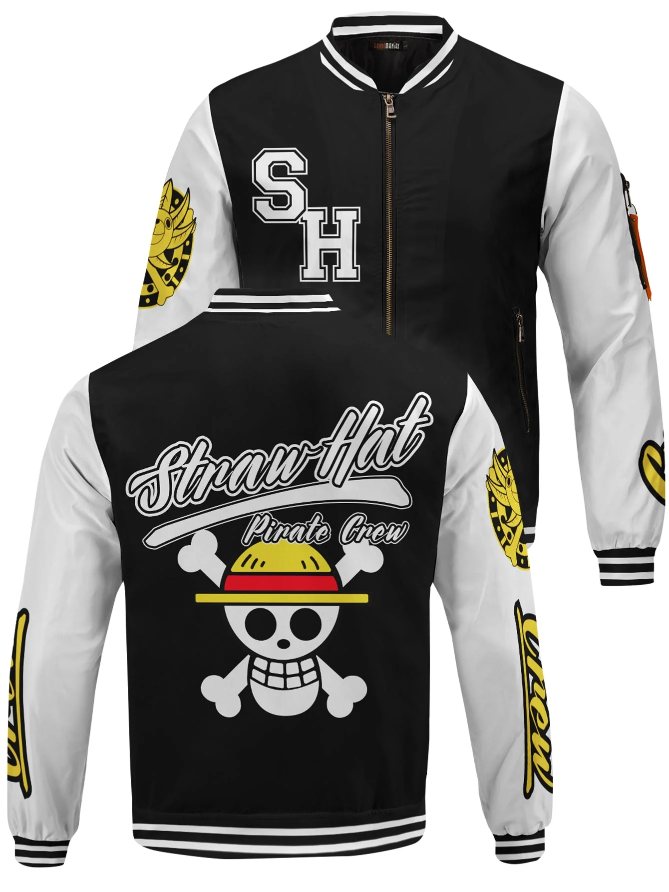 Strawhat Jersey V2 Bomber Jacket - necksoother