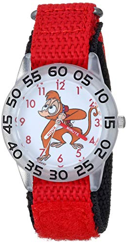 Disney Aladdin Kids' WDS000654 Aladdin Analog Display Analog Quartz Red Watch - necksoother
