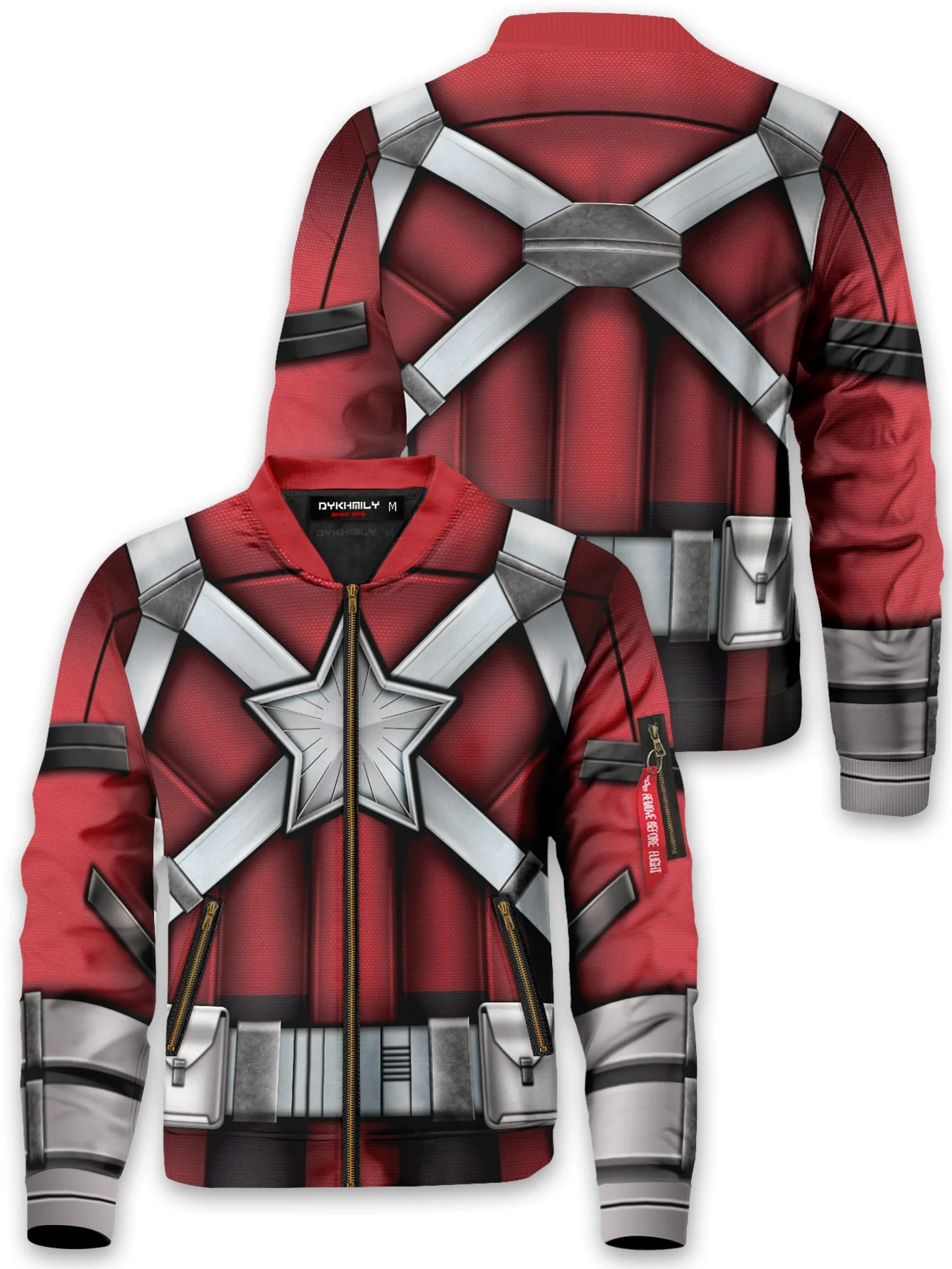 Red Guardian Bomber Jacket - necksoother