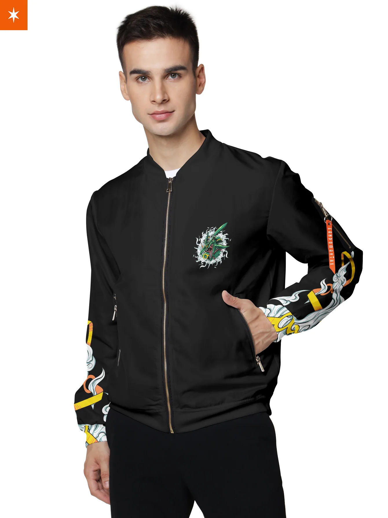 Poke Mega Dragon Bomber Jacket - necksoother