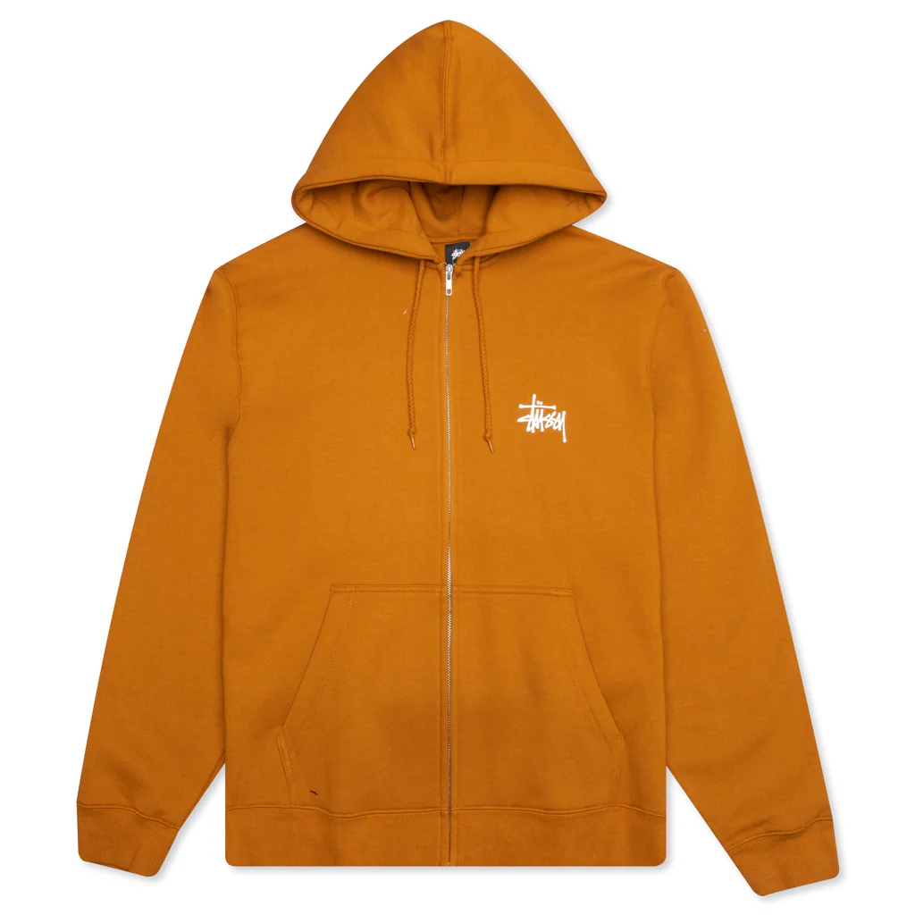 Basic Zip Hoodie - Carmel - necksoother