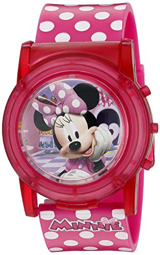 Accutime Disney Minnie Mouse Boutique LCD Pop Musical Watch (Model: MBT3714SR). Pink - necksoother