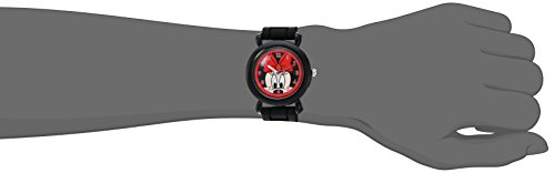 Disney Minnie Mouse Kids' Plastic Time Teacher Analog Quartz Silicone Strap Watch - necksoother