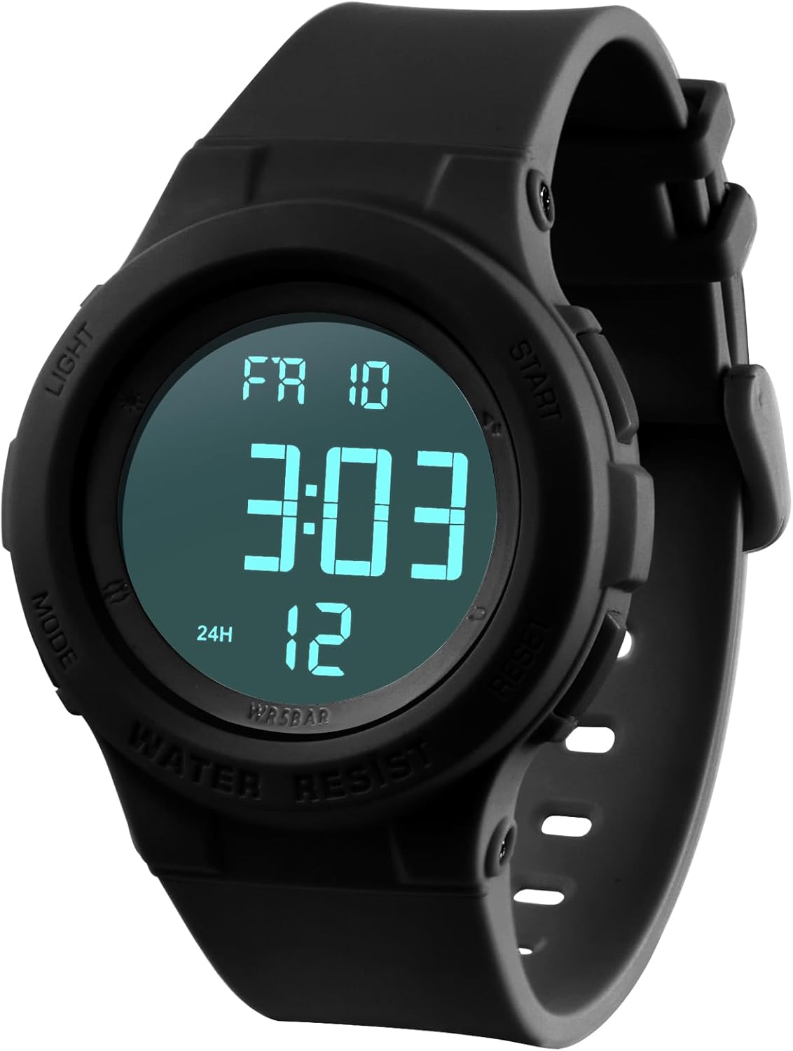Digital Light Up Watch for Boy and Girl.Kids Watch Ages 7-16.Waterproof 5 ATM. School.Outdoor.Sports Children Watch - necksoother