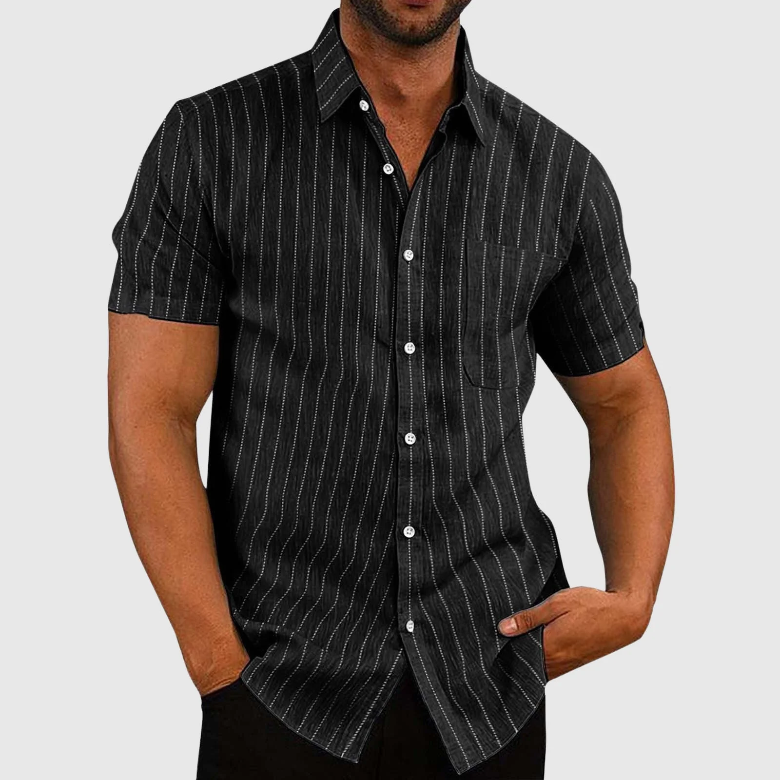 James Scott Casual Striped Shirt - necksoother
