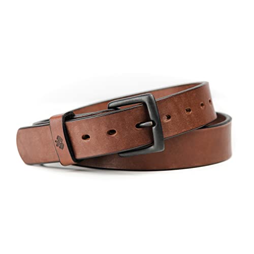 Main Street Forge All American Leather Belt | Made in USA | Men's Heavy Duty Work Belt | EDC Belt - necksoother