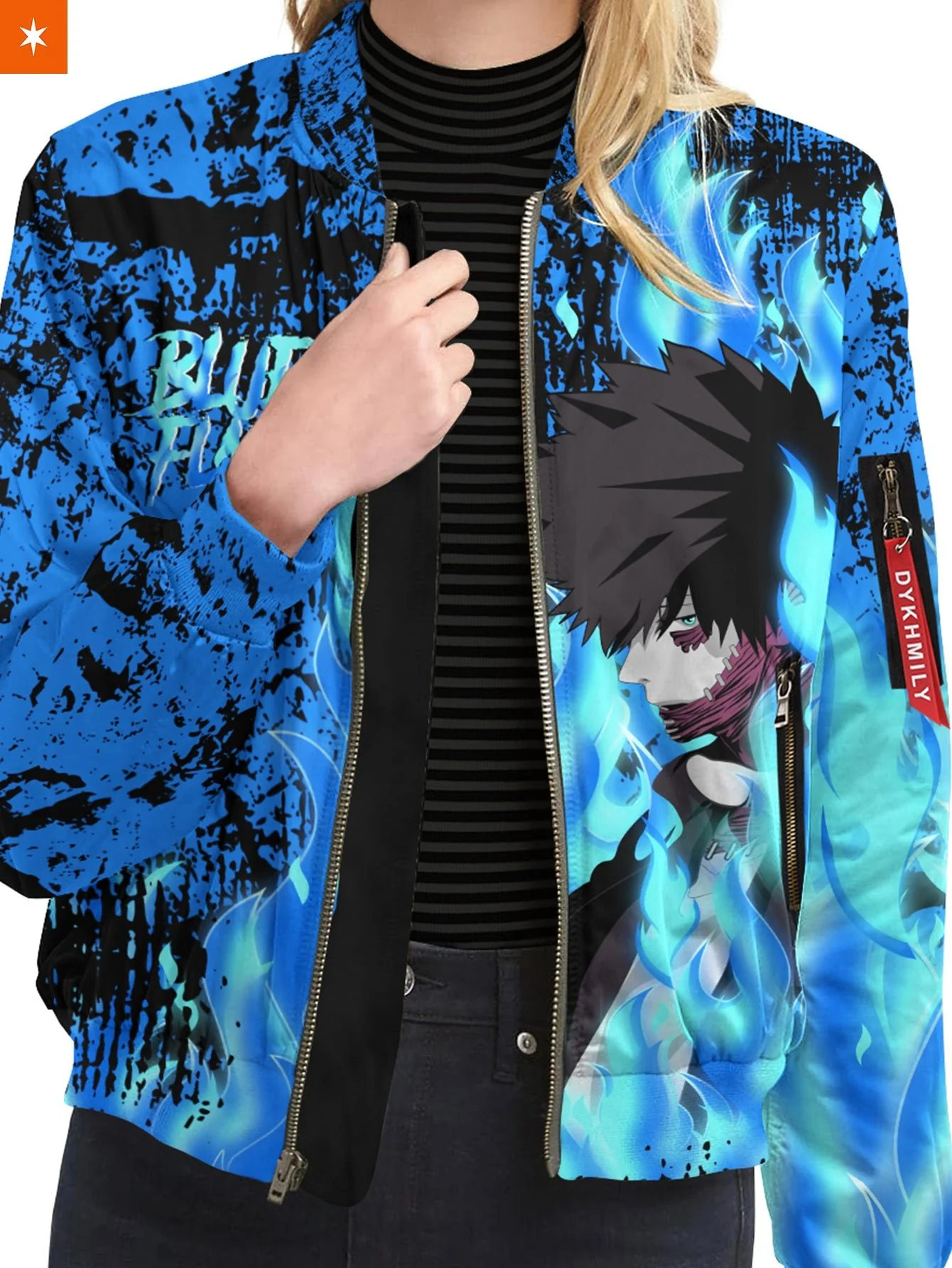 MHA Villain Dabi Bomber Jacket - necksoother