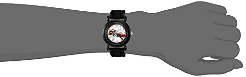 DISNEY Cars Kids' Plastic Time Teacher Analog Quartz Silicone Strap Watch - necksoother