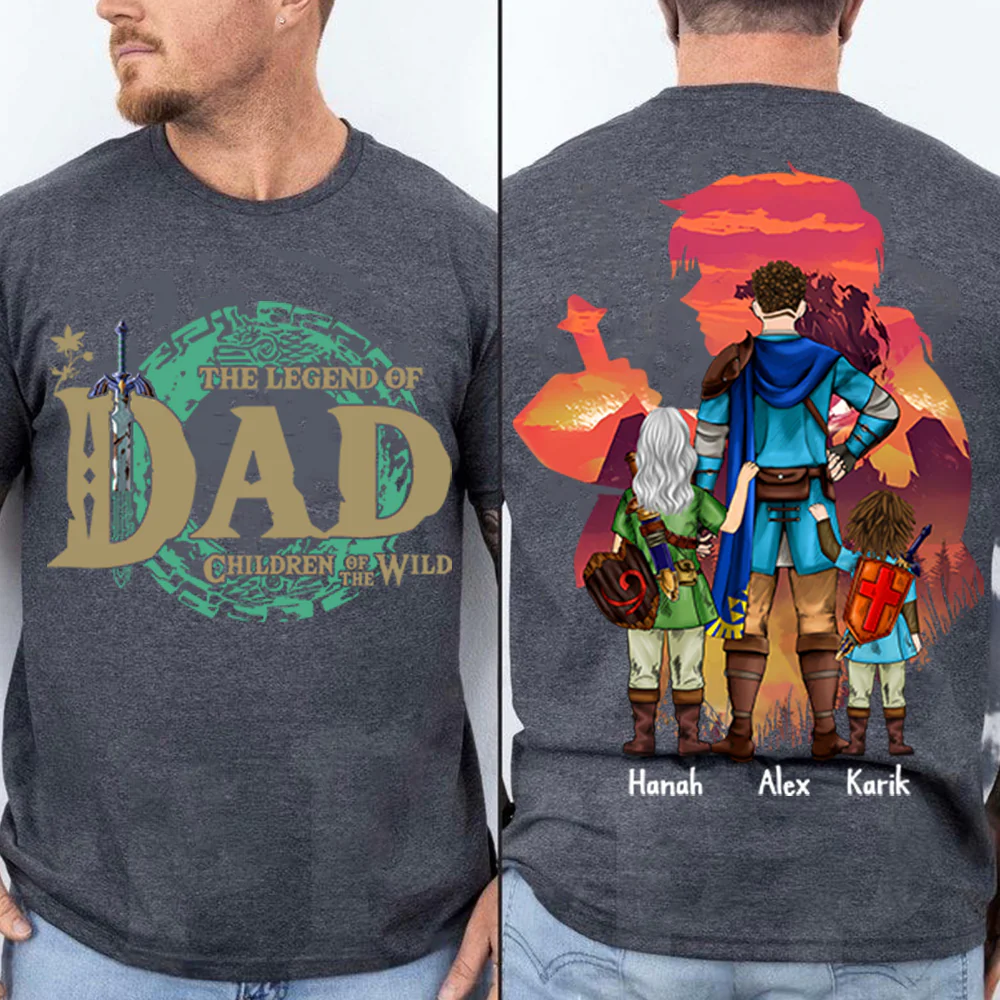 Personalized The Legend Of Dad Zelda Dad Shirt - Father's Day & Birthday Gift For Father Vr3 - necksoother