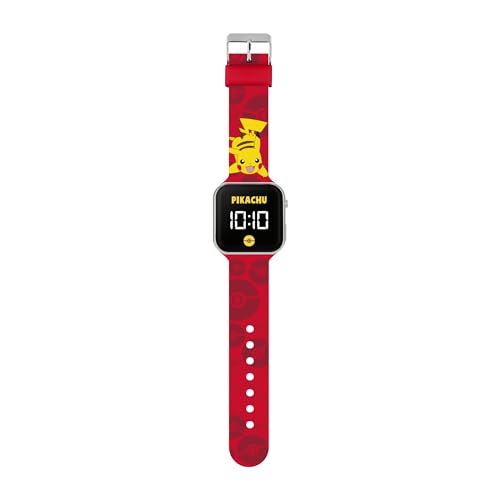 Accutime Pok��mon Pikachu LED Red Strap Kids Watch POK4405. Multicoloured. Modern. Multicoloured. Modern - necksoother