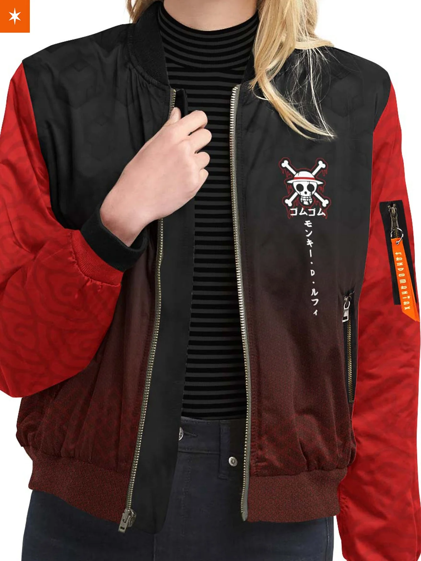 OP Grim Mugiwara Bomber Jacket - necksoother