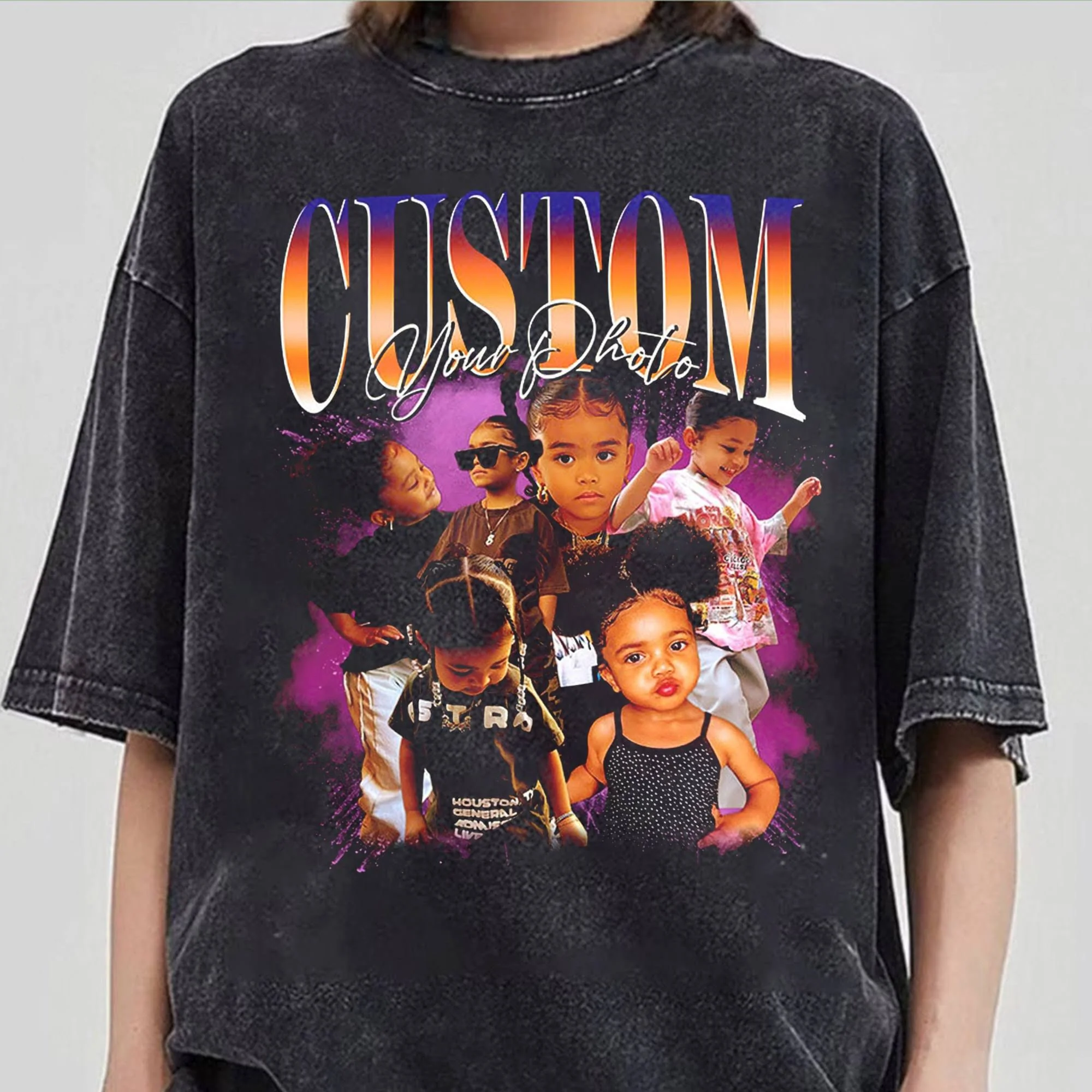 Adult Custom Bootleg Shirt 90s Vintage Bootleg Custom Face Personalized T Shirt - necksoother