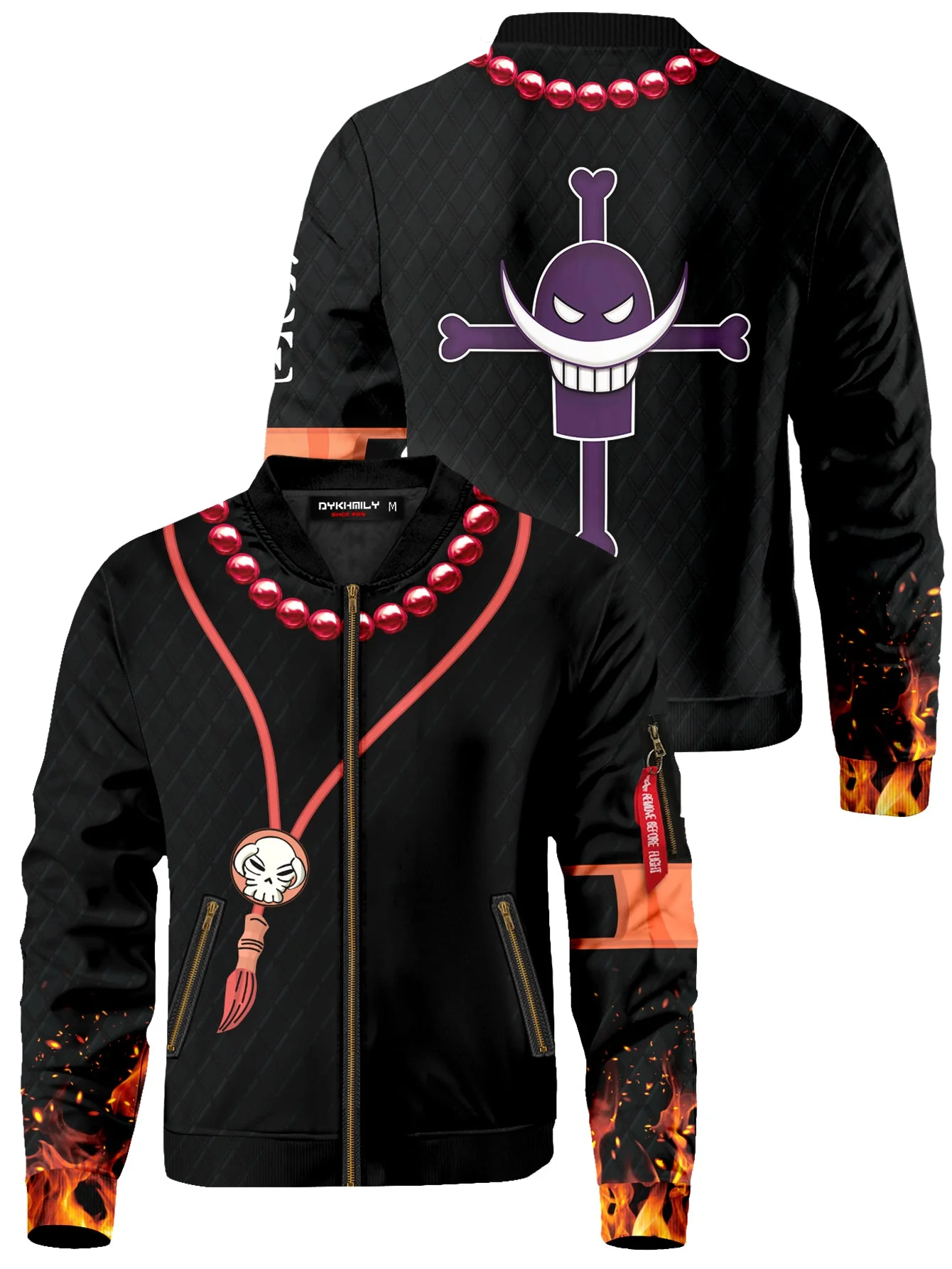 Fire Fist Cosplay Bomber Jacket - necksoother