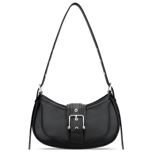 KKXIU Shoulder Bags for Women Retro Crescent Hobo Handbag Y2K Underarm Purse - necksoother