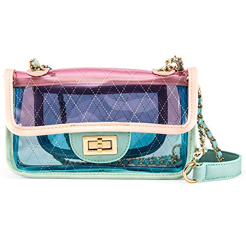 OCT17 Women Mini Transparent Plastic Crossbody Durable Summer Shoulder Bag Purse - necksoother