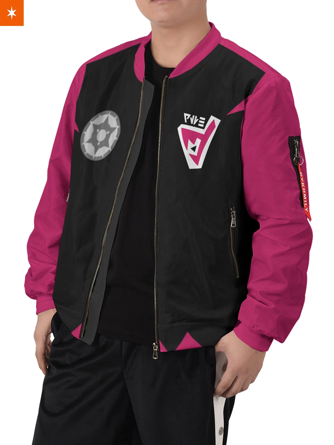 Poke Dark Uniform Bomber Jacket - necksoother