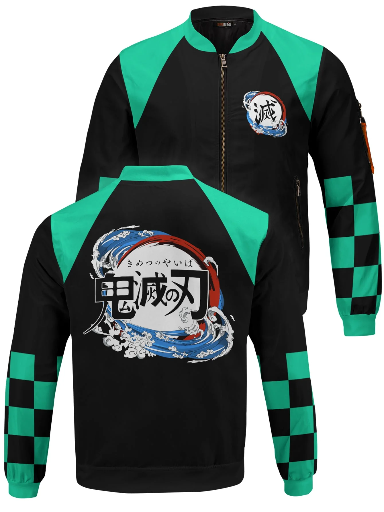 Tanjiro Jersey Bomber Jacket - necksoother