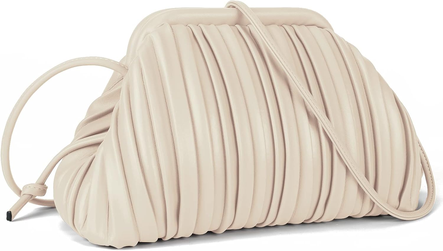 GLITZALL Clutch Purse and Dumpling Bag for Women.Designer Cloud Handbag and Ruched Bag with Detachable Shoulder Strap - necksoother