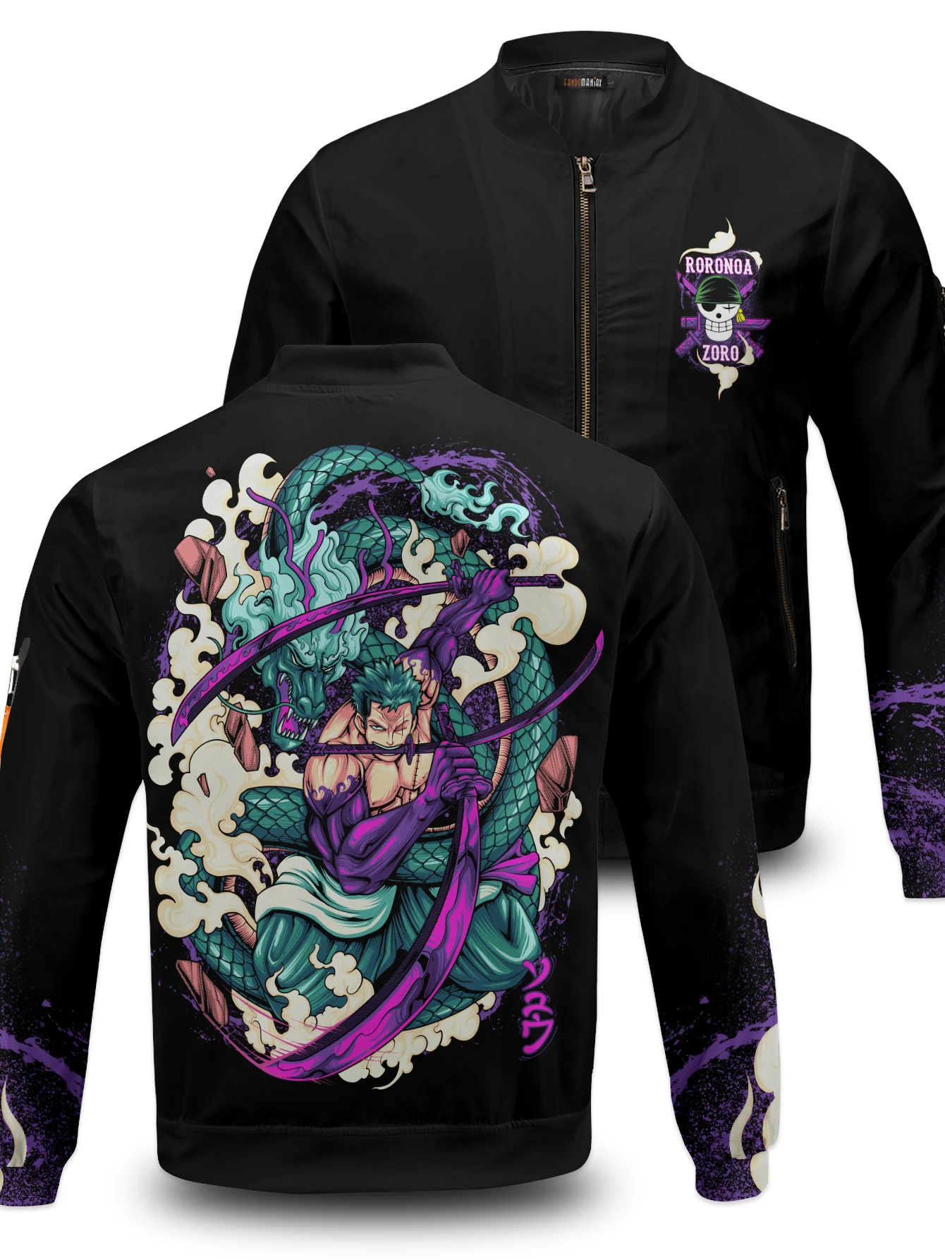 Iron Pirate Hunter Bomber Jacket - necksoother