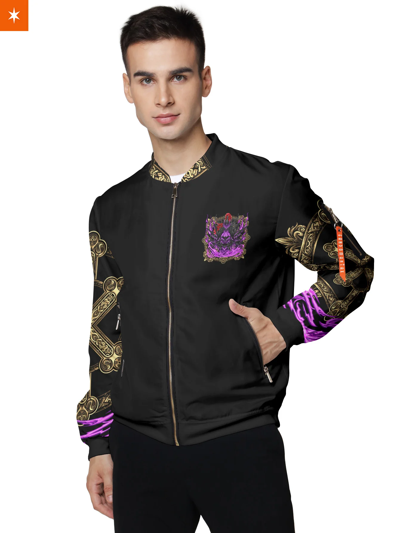 SL Purple Knight Bomber Jacket - necksoother