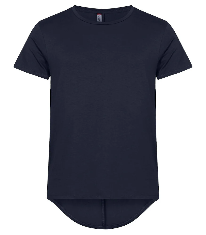 Ekstra længde i ryggen T-shirt - Brooklyn. Herre. Dark Navy CLIQUE 029006 - 580 - necksoother