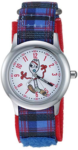 Disney Toy Story Kids' Stainless Steel Time Teacher Analog Quartz Nylon Strap Watch - necksoother