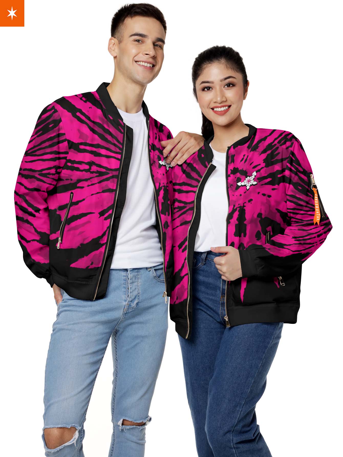 Daki Tie Dye Bomber Jacket - necksoother