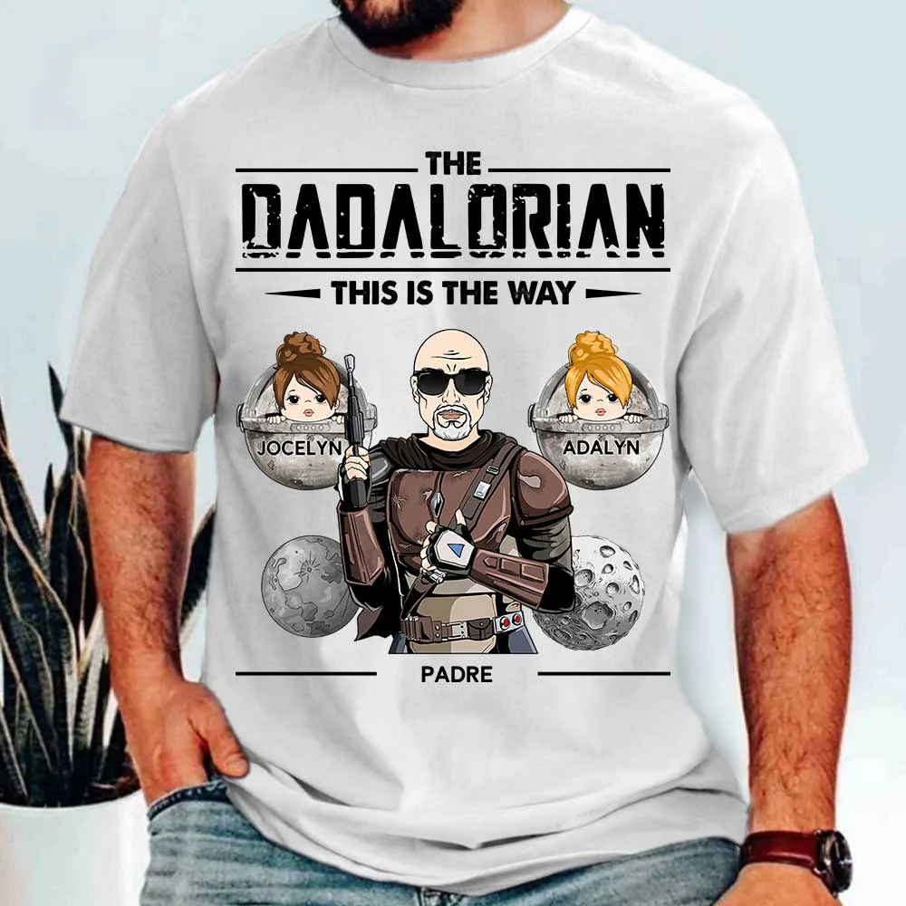 The Dadalorian This Is The Way Custom Shirt Perfect Personalized Gift For Dad - Father's Day Gift - necksoother