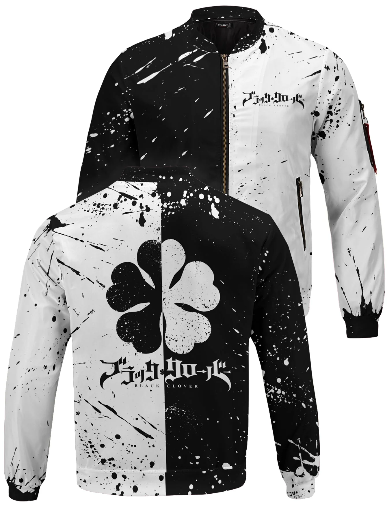 Five-Leaf Clover Bomber Jacket - necksoother