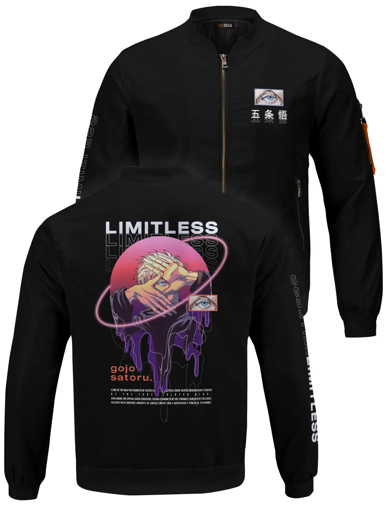 Retro Gojo Bomber Jacket - necksoother