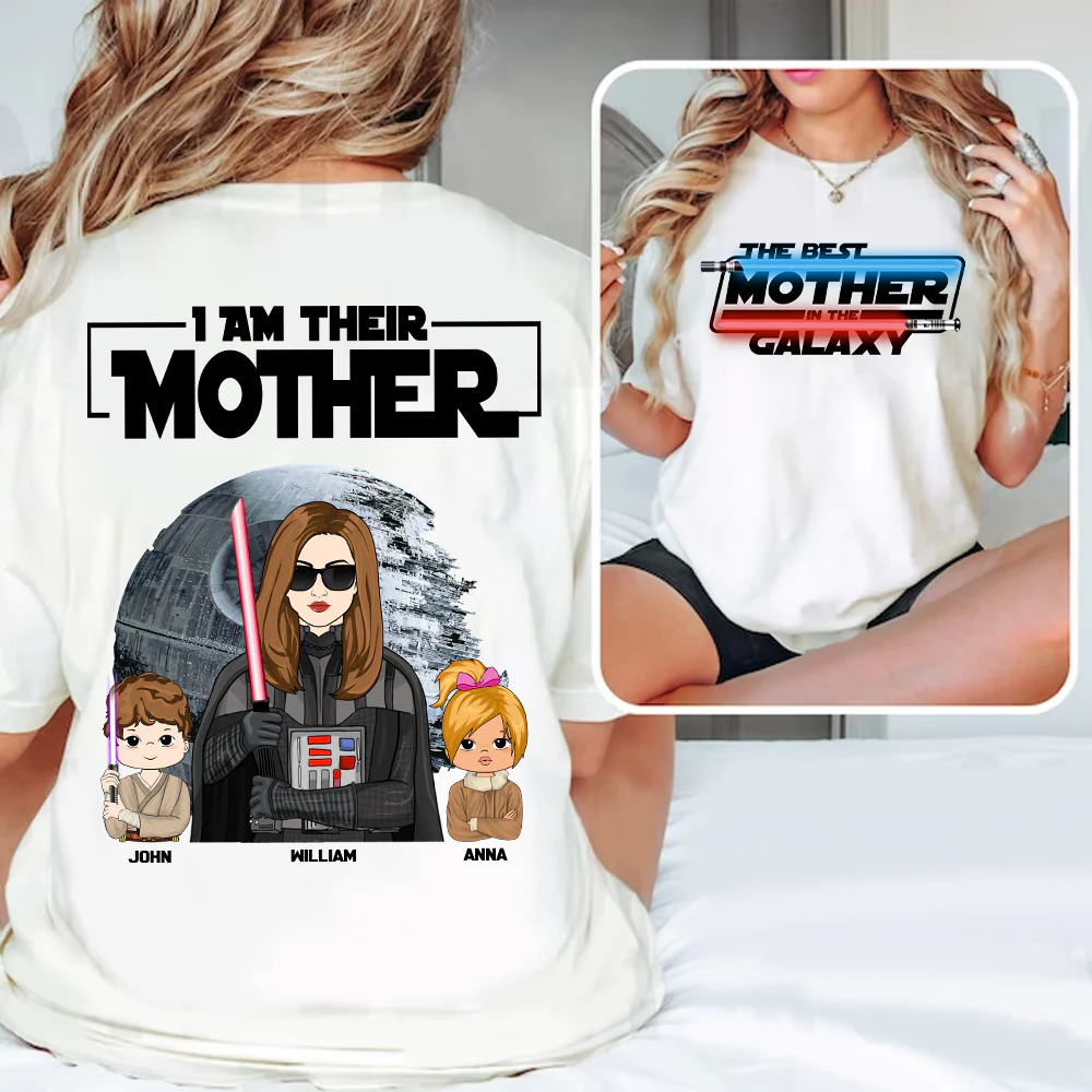 Personalized I Am Their Mother Shirt - The Best Mother In The Galaxy Shirt - Mother's Day Gift - necksoother