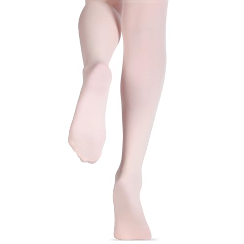 HiDance Girls Ballet Dance Tight.Ultra Soft Students School Footed Tights for Girls Women - necksoother