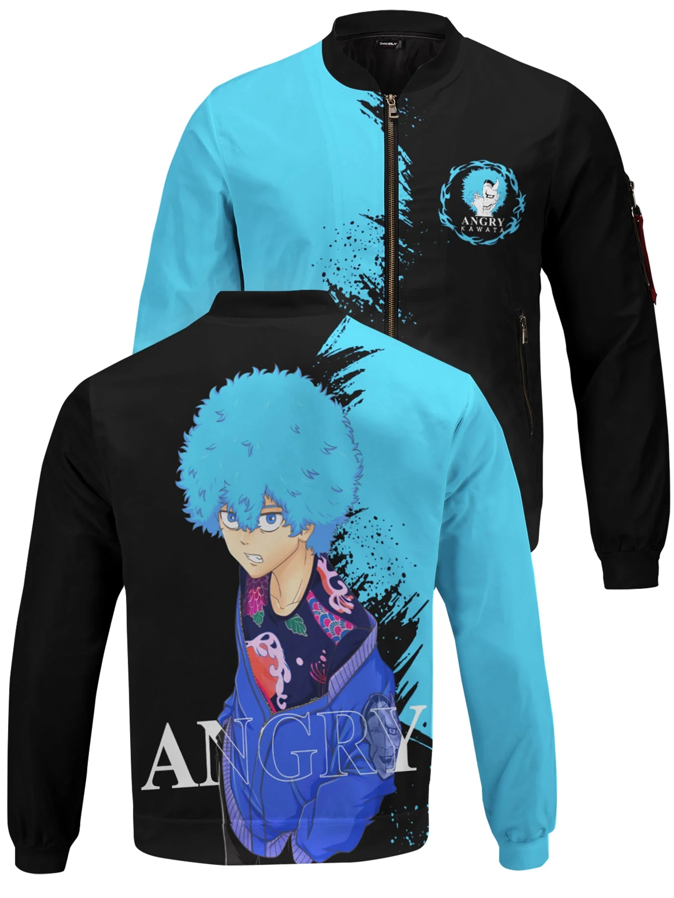 Angry Kawata Bomber Jacket - necksoother