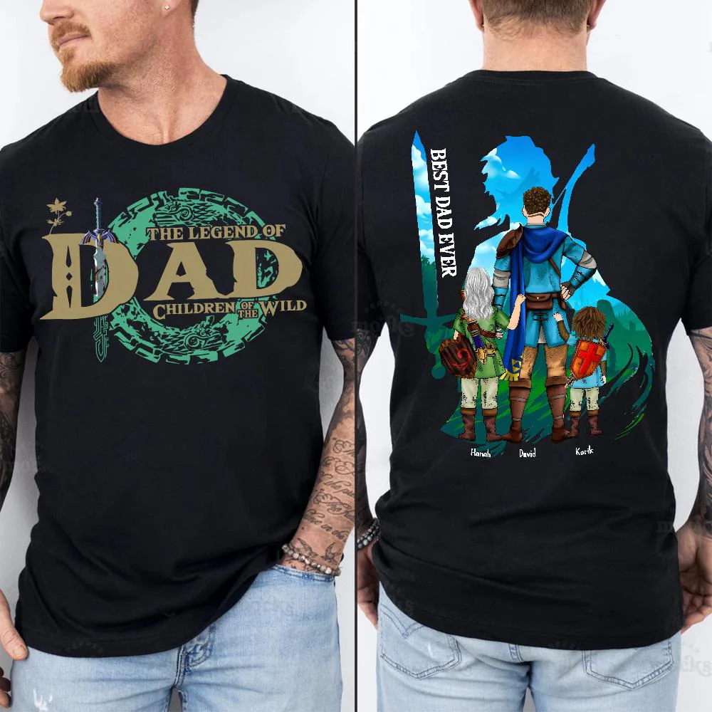 Personalized The Legend of Dad Children Of The Wild - Best Dad Ever Shirt Father's Day 2025 - necksoother