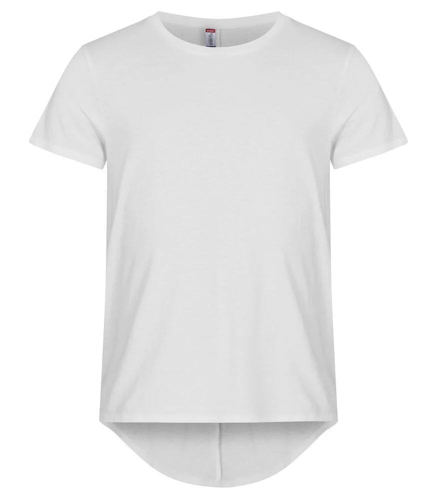 Ekstra længde i ryggen T-shirt - Brooklyn. Herre. Hvid CLIQUE 029006 - 00 - necksoother