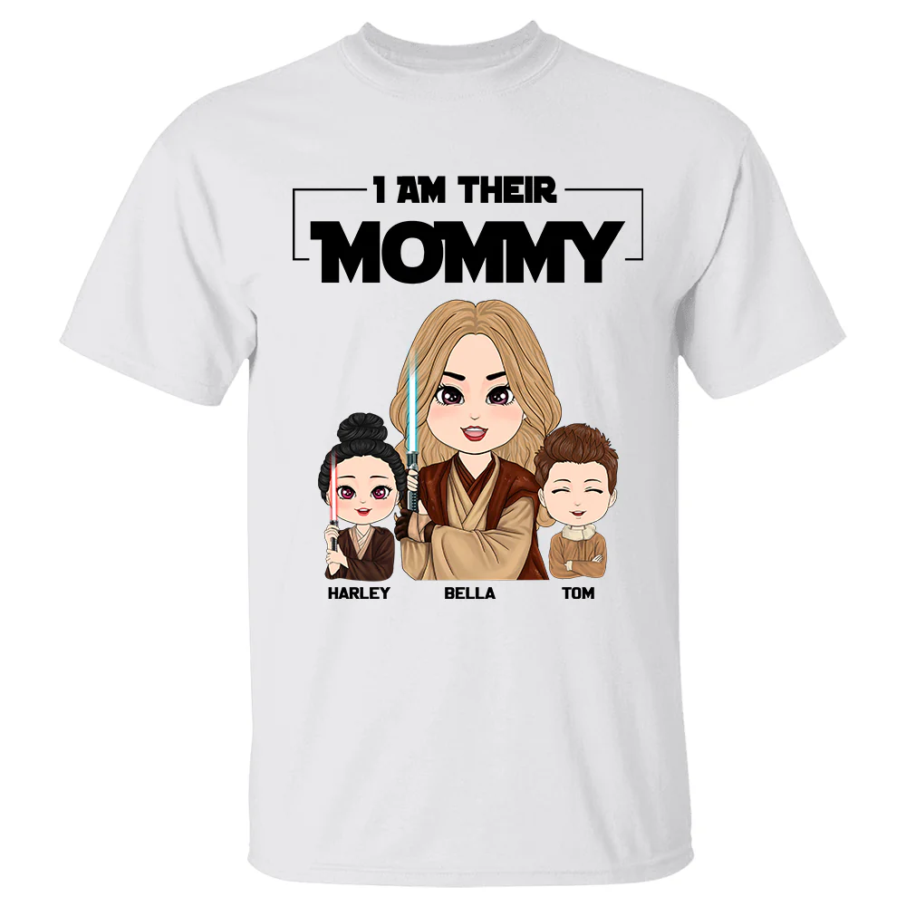 I Am Their Mommy - Personalized Shirt Gift For Mom Dad Custom Nickname With Kids - necksoother