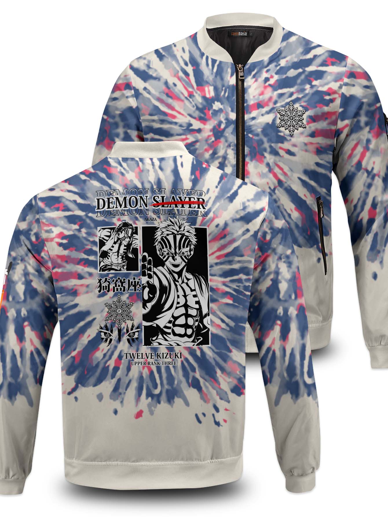 Akaza Tie Dye Bomber Jacket - necksoother