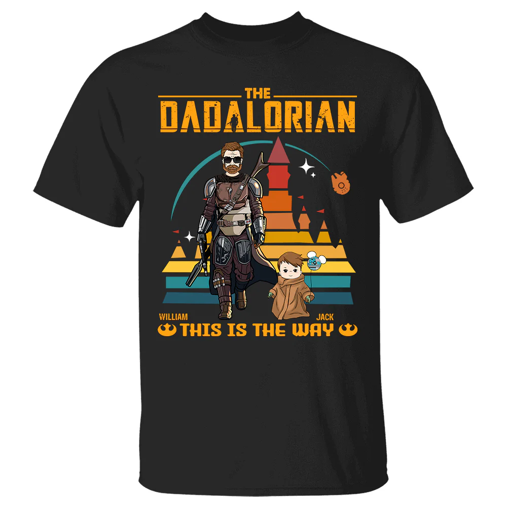 This Is The Way - Personalized Shirt Gift For Dad Mom Custom Nickname With Kids - necksoother