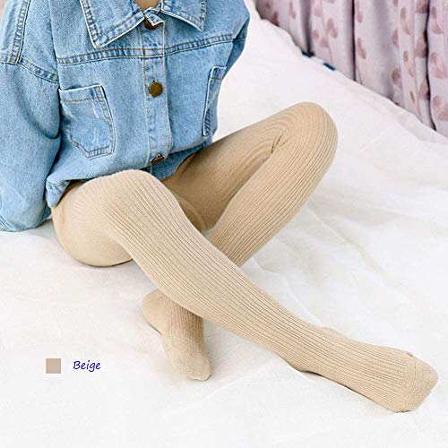 CHUNG Toddler Little Girls Cotton Tights Footed Thick Winter Cable Knit Legging Pantyhose Stocking - necksoother