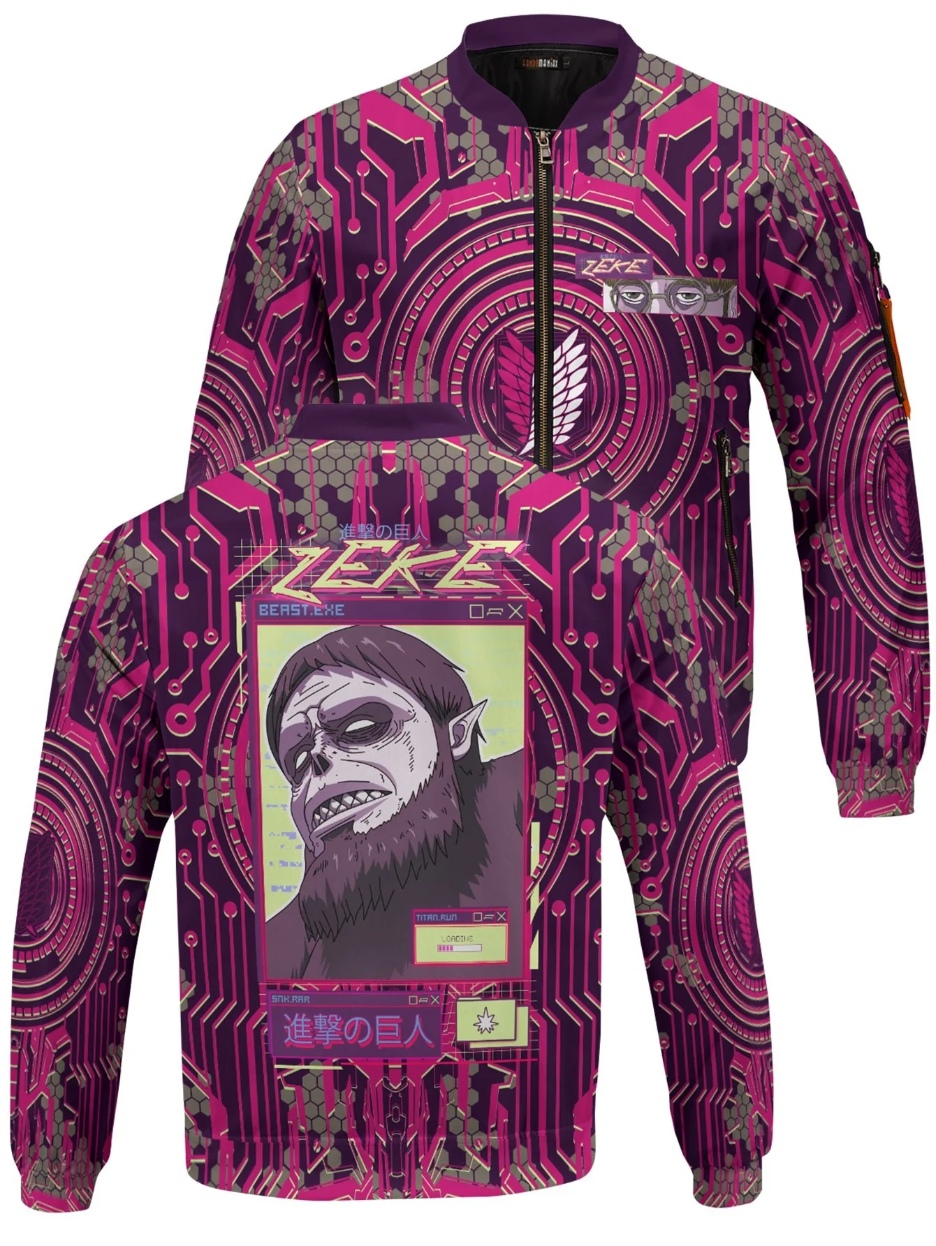 Zeke Cyber Bomber Jacket - necksoother