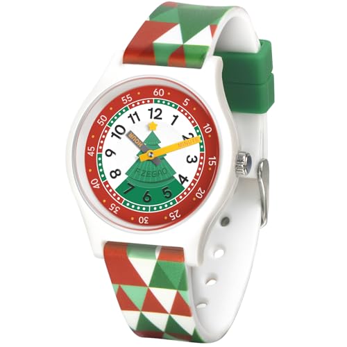 Kids Waterproof Watch for Boys Girls 10ATM. Kids Analog Watch with Second Hand Easy to Read Learning Time - necksoother