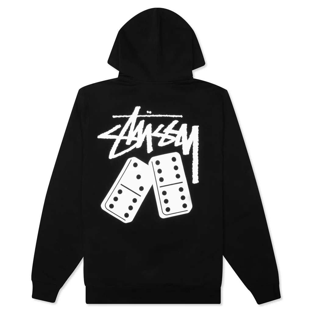 Dominoes Hoodie - Black - necksoother