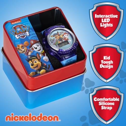 Accutime Nickelodeon Kids' PAW4039 Paw Patrol Digital Display Quartz Blue Watch - necksoother