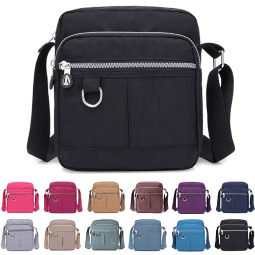 Crossbody Bag Purse For Women Nylon Waterproof Shoulder Handbags Casual Travel Messenger Bag Lightweight Pocketbooks - necksoother